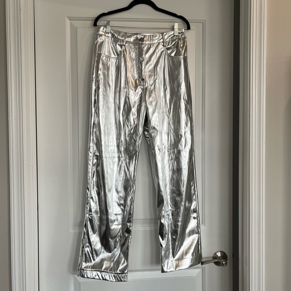 Silver Metallic Pants - Picture 3 of 5
